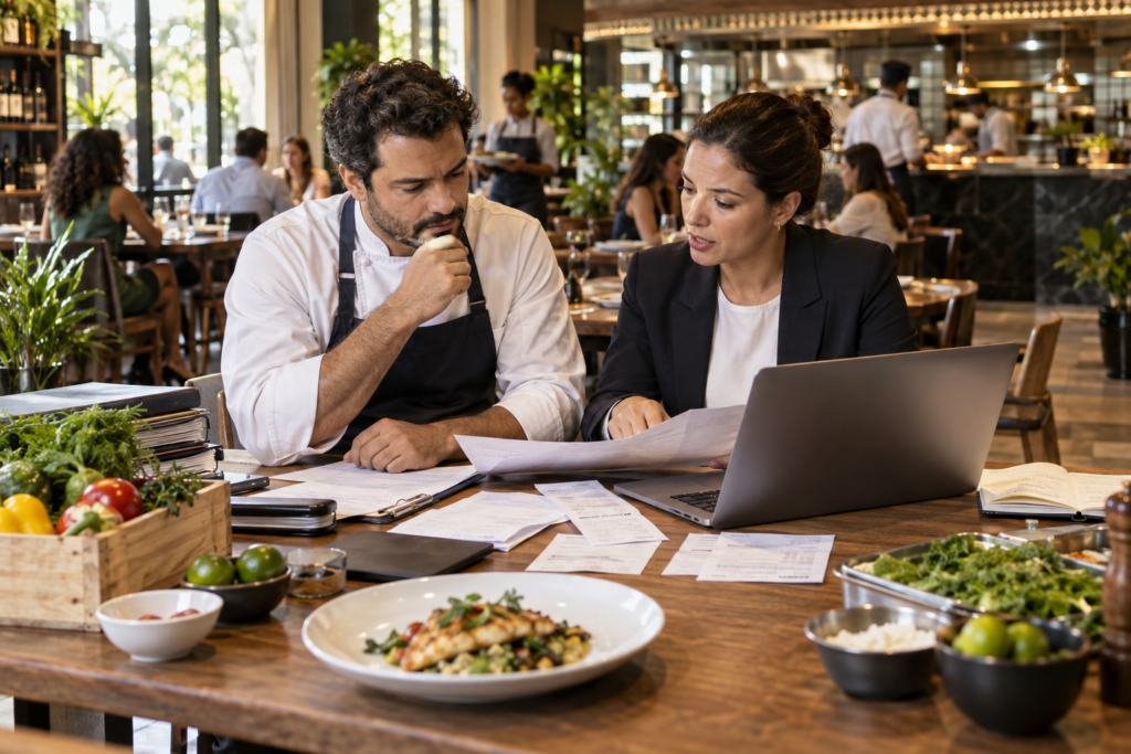 Margem de lucro de restaurante como separar vendas altas de resultado real